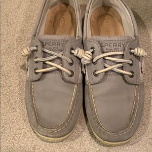 Grey women’s sperrys